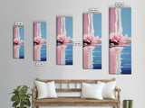 Abstract Reflection, Watercolor Aesthetic, Ocean Wall Art, Canvas Print, Modern Minimalism, Soft Tones, Living Room Art, Tranquil Home Decor