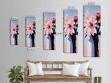 Soft Petals, Pink Floral, Spring Blooms, Canvas Print, Romantic Wall Art, Boho Flower Decor, Feminine Aesthetic, Bedroom Wall Art