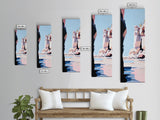 Rock Formations, Scenic Wall Art, Nature Canvas Print, Coastal Aesthetic, Modern Art, Earthy Tones, Landscape Painting, Zen Decor