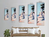 Serenity View, Ocean Horizon, Cliffside Dream, Framed Canvas Print, Beach Aesthetic, Coastal Living, Living Room Art, Minimalist Style