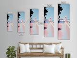 Seaside Walkway, Nautical Wall Art, Coastal Landscape, Canvas Print, Beach House Decor, Ocean Painting, Minimalist Art, Bedroom Wall Art