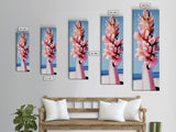 Vibrant Floral, Botanical Art, Abstract Painting, Framed Canvas Print, Bright Home Decor, Nature Inspired, Office Wall Art, Spring Art
