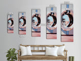 Porthole Reflection, Nautical Aesthetic, Ocean View Art, Framed Canvas Print, Modern Minimalist, Coastal Decor, Living Room Art