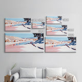 River Landscape, Nature Wall Art, Serene Water Scene, Tranquil Wilderness Painting, Country Home Decor, Scenic Canvas Print