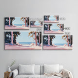 Beach View, Forest Path, Serene, Canvas Print, Coastal Home Decor, Nature Wall Art, Minimalist Art, Bedroom Wall Art, Tranquil Aesthetic