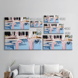 Forest Reflection, Water Landscape, Nature Wall Decor, Living Room Art, Minimalist Home Art, Canvas Print, Pastel Landscape, Zen Artwork
