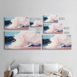 Powerful Wave, Ocean Art, Beach Decor, Coastal Living, Seascape Painting, Nautical Theme, Modern Abstract, Blue Wall Art, Canvas Print