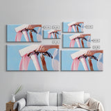 Fashion Statement, Bold Bangles, Modern Wall Art, Framed Canvas Print, Contemporary Home Decor, Minimalist Style, Chic Living Room Art