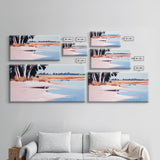 Marsh Landscape, Seaside Escape, Nature Painting, Calm Aesthetic, Framed Canvas Print, Coastal Wall Art, Living Room Decor, Fall Landscape