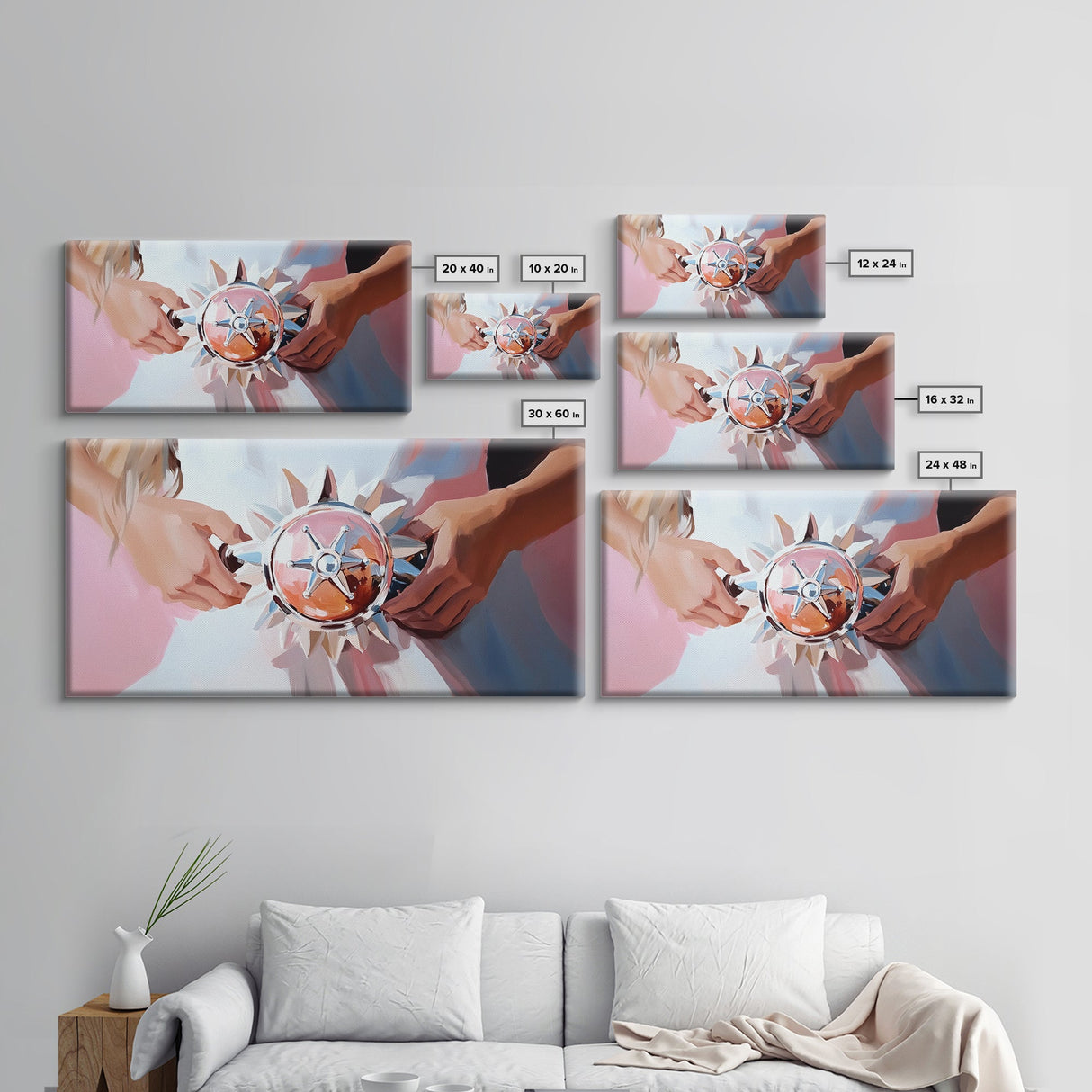 Nautical Compass, Coastal Art, Maritime Wall Art, Beach House Decor, Minimalist Ocean Artwork, Modern Home Decor, Framed Canvas Print
