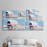 Covered Wagon, Western Art, Pioneer Print, Rustic Decor, Framed Canvas Print, Living Room Wall Art, Boho Farmhouse Style