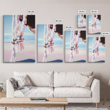 Hanging Rope, Beach House Art, Nautical Style, Canvas Print, Coastal Decor, Contemporary Home Wall Art, Living Room Statement