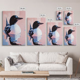 Reflection Loon, Tranquil Wildlife Painting, Rustic Lake House Wall Art, Framed Canvas Print, Nature Retreat, Cabin Aesthetic