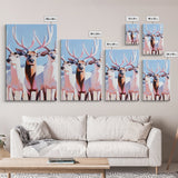 Majestic Deer, Wildlife Wall Art, Rustic Lodge Decor, Cabin Aesthetic, Fall Art, Nature Inspired, Framed Canvas Print, Animal Painting