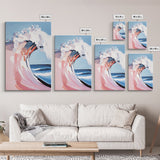 Ocean Wave, Surf Art, Coastal Print, Blue Wall Art, Framed Canvas Print, Nautical Theme, Beach House Decor, Living Room Wall Art