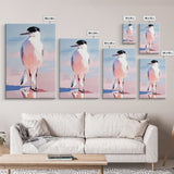 Seabird, Coastal Wildlife Art, Framed Canvas Print, Beach House Wall Decor, Nature Painting, Modern Home Aesthetic, Ocean Inspired
