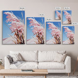Windblown Grass, Beach Prairie Art, Coastal Breeze Print, Framed Canvas Print, Neutral Minimalist Decor, Modern Nature Wall Art