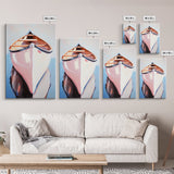 Wooden Canoe, Peaceful Waters, Reflection Art, Framed Canvas Print, Boho Decor, Nautical Style, Lake House Art, Minimalist Landscape