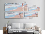 Coastal Walk, Beach, Ocean, Serenity, Framed Canvas Print, Coastal Wall Art, Nautical Decor, Living Room Wall Art, Minimalist Art