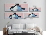 Floating Loon, nature wildlife art, lake house decor, bird lover gift, minimalist animal print, framed canvas print, cabin wall art