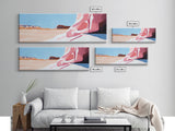Desert Landscape, Modern Art, Living Room Wall Art, Framed Canvas Print, Minimalist Artwork, Neutral Decor, Southwest Wall Decor