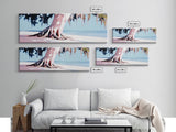 Seaside Tree, Coastal Wall Art, Bedroom Decor, Framed Canvas Print, Serene Landscape, Beach House Aesthetic, Minimalist Nature Painting