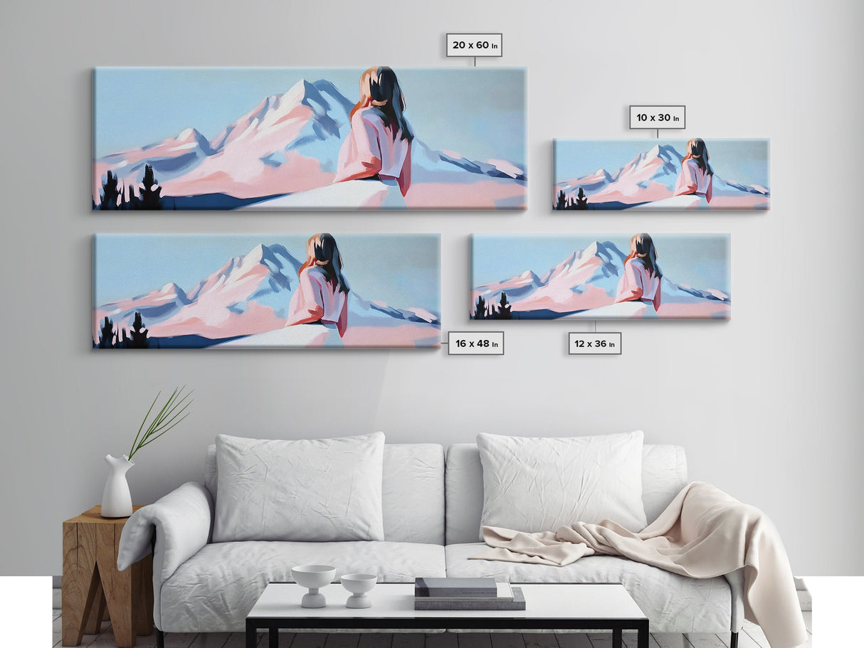Serene Waters, Abstract Beach, Coastal Vibes, Soft Pastels, Canvas Print, Minimalist Art, Bedroom Wall Art, Contemporary Seascape