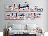 Barefoot, Water, Stones, Canvas Print, Beach Aesthetic, Coastal Artwork, Relaxing Wall Art, Minimalist Decor, Bedroom or Bathroom Art