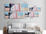 Elegant Woman Art, Feminine Abstract, Fashion Wall Decor, Modern Framed Canvas Print, Pastel Painting, Bedroom or Dressing Room Art