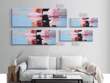 Reflection Water, Abstract Art, Minimalist Beach Art, Canvas Print, Soft Pastel Ocean Scene, Modern Home Decor, Coastal Living Aesthetic