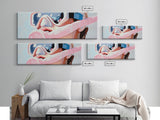 Scuba Diver, Snorkeling Art, Ocean Adventure, Canvas Print, Coastal Wall Art, Modern Beach Decor, Nautical Theme, Living Room Art