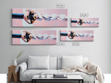 Nautical Rope, Maritime Charm, Coastal Decor, Framed Canvas Print, Ocean-Inspired Art, Minimalist Wall Art, Seaside Home Design