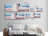 Coastal Serenity, Ocean View, Beach Art, Framed Canvas Print, Minimalist Coastal Decor, Seaside Painting, Nautical Home Wall Art