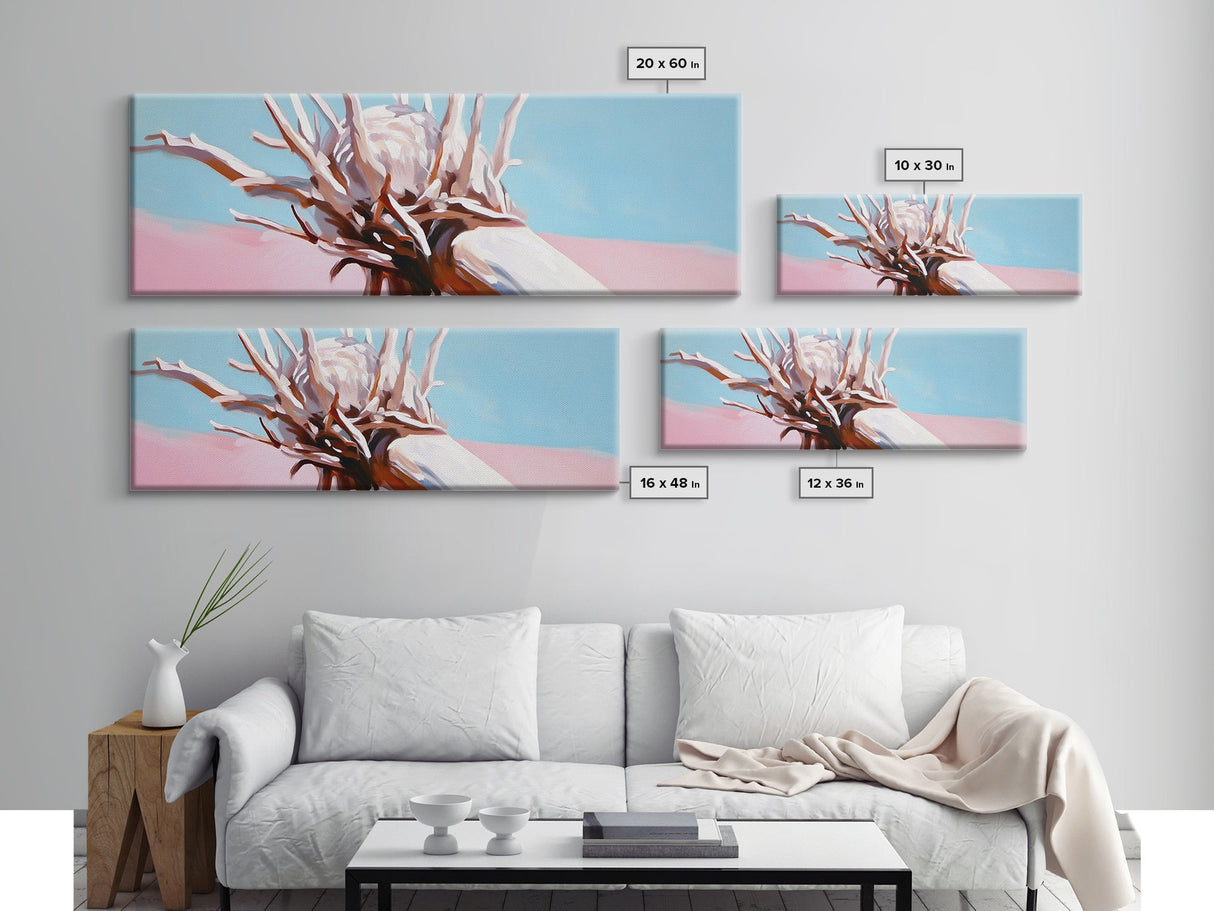 Palm Root, Coastal Texture, Natural Decor, Framed Canvas Print, Beach Wall Art, Boho Nature Style, Contemporary Minimalist Artwork