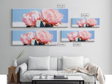 Cactus Blooms, Southwest Wall Art, Boho Home Decor, Canvas Print, Nature Inspired Art, Desert Flowers, Pink Floral Aesthetic