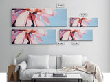 Pink Blossom, Floral Wall Art, Spring Bloom, Bedroom Decor, Pastel Aesthetic, Botanical Print, Framed Canvas Print, Modern Home Decor