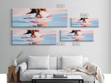 Barefoot Reflection, Beach Wall Art, Ocean Painting, Minimalist Coastal Decor, Modern Seascape, Framed Canvas Print, Boho Home Aesthetic