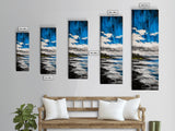 Serene Seascape, Coastal Landscape, Blue Ocean Painting, Canvas Print, Minimalist Wall Art, Living Room Decor, Modern Home Art