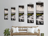Black and White, Minimalist Landscape, Ocean View, Canvas Print, Modern Wall Art, Neutral Home Decor, Bedroom Artwork, Coastal Painting