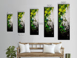 Vibrant Forest, Green Abstract Art, Nature Inspired Wall Decor, Framed Canvas Print, Rustic Home Decor, Boho Wall Art, Entryway Art