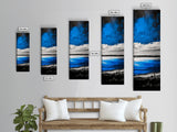 Blue Waters, Coastal Horizon, Minimalist Landscape, Modern Seascape, Canvas Print, Nautical Wall Art, Living Room Art, Office Decor