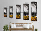 Autumn Elk, Wildlife Painting, Rustic Lodge Decor, Mountain Scene Art, Framed Canvas Print, Cabin Wall Art, Fall Art, Western Decor