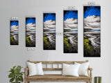 Coastal Marsh, Blue Sky, Canvas Print, Beach House Art, Minimalist Seascape, Ocean Decor, Nature Inspired Artwork, Living Room Art