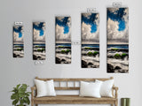 Ocean Wave Painting, Coastal Wall Art, Blue and Green Seascape, Nautical Artwork, Modern Beach House Decor, Living Room Art, Canvas Print