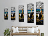 Pelican, Coastal Wall Art, Beach House Decor, Nautical Art, Ocean Animal Print, Wildlife Art, Tropical Home, Canvas Print