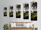 Forest Reflection, Mystical Landscape, Dark Green Art, Moody Nature, Framed Canvas Print, Living Room Wall Art, Elegant Home Aesthetic
