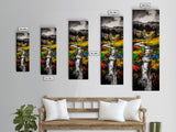 Monochrome River, Scenic Landscape, Canvas Print, Black And White Wall Art, Nature Inspired, Minimalist Home, Modern Office Decor