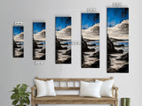 Sunset Horizon, Rocky Beach, Ocean Scene, Canvas Print, Contemporary Wall Art, Beach House Decor, Serene Nature Art