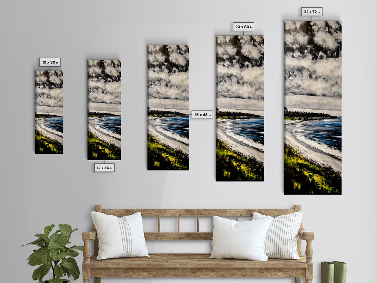 Tropical Beach, Palm Tree Art, Island Vibes, Canvas Print, Coastal Wall Decor, Beach House Art, Relaxing Living Room Art