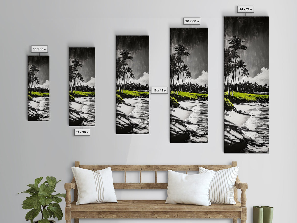 Beach Shore, Serene Seascape, Tranquil Ocean Art, Canvas Print, Coastal Wall Decor, Living Room Art, Soothing Home Decor